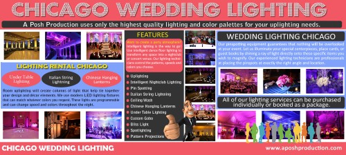 Event Rentals Chicago IL professionals work with their clients to establish the vision, then imagine it and look back, try to build that vision with success, and will likely make it happen. Check this link right here http://www.aposhproduction.com/ for more information on event lighting chicago. They can give you the highest professionalism when it comes to planning gatherings and events. Follow Us http://us.tradeford.com/us465964/event-companies-in-chicago_p754404.html