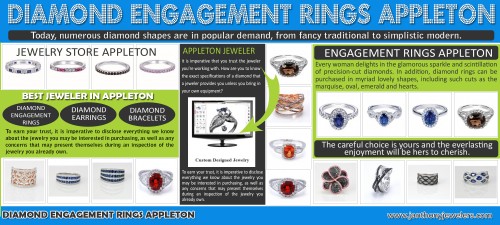 Diamond Engagement Rings Appleton is incredibly popular for engagement. And also you could discover variety of designs in diamond ring yet constantly remember that there is no far better means to secure your love compared to solitaire diamond rings. Solitaire diamond rings are the best ring for your woman particularly if you desire the most effective for your proposition. You could locate various other designs additionally in diamond rings that could shock your girl and can take your love to new elevations. Have a peek at this website https://janthonyjewelers.com/ for more information on Diamond Engagement Rings Appleton.
Follow Us: https://goo.gl/C2tAvH
https://goo.gl/zOPpYr
https://goo.gl/oINBpd
https://goo.gl/8GrDzx
https://goo.gl/wRiZ0a
