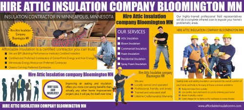 Our Site http://s.coop/irensulationcontractorloomingtonmn/
Quality insulation will make your home more energy efficient and provide a comfortable indoor climate all year round. It's definitely worth it to hire a reliable Hire Insulation contractor Bloomington mn who has the expertise and experience that's needed to get the job done right the first time. You should always make sure the person you hire is licensed, insured, and experienced. His insurance policy should meet the standards in the industry. You should also make sure the company you hire has been in business for at least one year or longer. Run a check with the Better Business Bureau or search for the company name online if you want to find out more about them. 
My Profile: http://www.imgpaste.net/user/insulationmn
More Infographics: http://www.imgpaste.net/image/t8hn3 http://www.imgpaste.net/image/t8zvw http://www.imgpaste.net/image/t880U