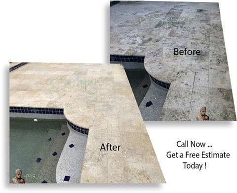 You can notice in the image, how incredibly our artist has cleaned the #travertine surface and brought it back to that lush finish. To get a free estimate, visit  or https://goo.gl/aZHS9C  reach us at (770)917-9200.
