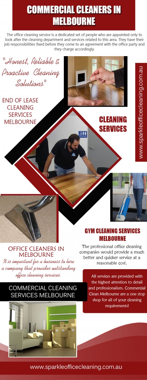 Our site : http://www.sparkleofficecleaning.com.au
Working in the nightlife industry, your image is one of the most important factors in your success. Not only do you need to maintain that image, but it’s important that nothing preventable affects it. Working with Night Club Cleaning Services Melbourne of the leading business cleaning service will help you keep your Night Club clean and functional for your patrons and your employees. Our professional services include basic services like bathroom maintenance, but we will also haul your trash away and help you keep your service area clean.
My Profile:http://www.imgpaste.net/user/cleaningservices
More photos : http://www.23hq.com/CarpetSteamCleaning/photo/34483274?album_id=34483266  
https://sparkleofficecleaning.carbonmade.com/projects/6567994
http://www.imgpaste.net/image/Da8qp