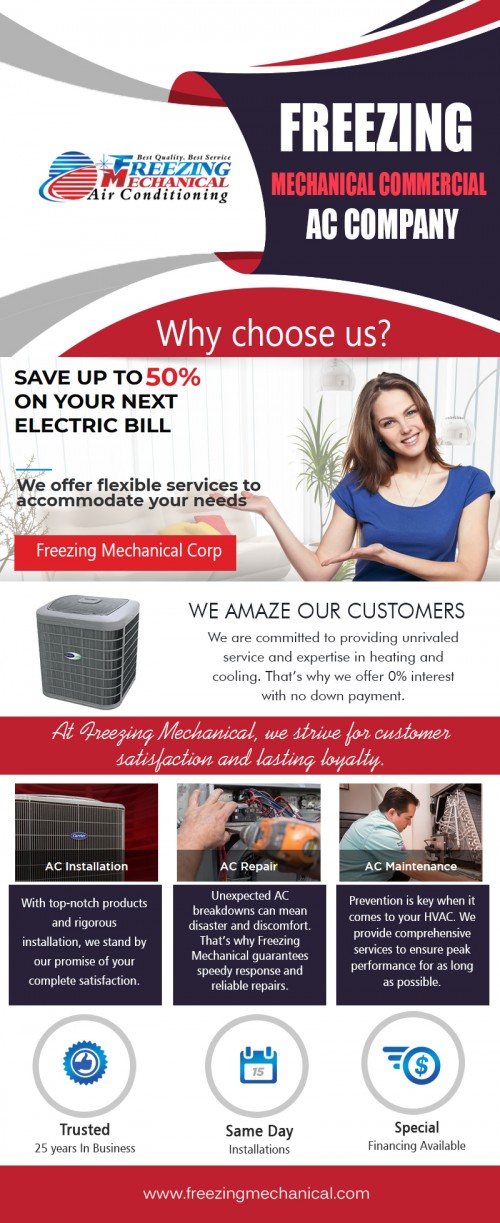 Our Site : https://www.freezingmechanical.com/step-step-guide-buying-miami-fl-real-estate/ We understand that acquiring a new cooling system is a significant financial investment. That's why our entire process is made to earn every step of the procedure as straightforward, basic and also stress-free as possible. Air conditioning repair work has come to be as essential as the units themselves. At Freezing Mechanical Corp, we specialize in air conditioning installment. After we have actually assisted you in selecting the ideal cooling tools for your residence or commercial space, our group could mount as well as configure your system to ensure it works exactly as it should. More Links : https://www.unitymix.com/MechanicalCorp https://www.trepup.com/freezingmechanicalairconditioning/ https://www.younow.com/MechanicalCorp http://identyme.com/MechanicalCorp