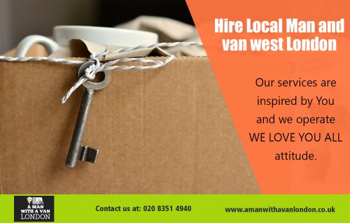 Hire Local Man with a van for reliable and friendly services at https://www.amanwithavanlondon.co.uk/book-online/

Find us on : https://goo.gl/maps/73zmKBs7Tkq

Moving to a new house or office can be an extremely stressful situation. It's a lengthy process that starts with planning the move, packing your belongings and eventually ensuring they are dropped off at your new location in one-piece. Hire Local Man with a van West London can make the transition smooth and an amazing experience for you. It saves time and energy by cutting down the number of trips you would have had to make with a family car or small-sized pickup truck. 

A Man With a Van London

5 Blydon House, 33 Chaseville Park Road, London, GB, N21 1PQ
Call Us : 020 8351 4940
Email : steve@amanwithavanlondon.co.uk / info@amanwithavanlondon.co.uk

My Profile :  http://www.imgpaste.net/user/amanwithavan

More Links :  

http://www.imgpaste.net/image/Bupns
http://www.imgpaste.net/image/Bu00q
http://www.imgpaste.net/image/BuP2P