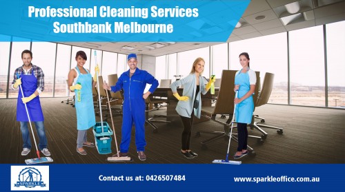 Our website : https://www.sparkleoffice.com.au/cleaning-services-southbank-melbourne/  
Office cleaning is one of the most important things to do as it keeps your workplace hygenic and a pleasure to be in. Many workers are spending large amounts of time in the office as we are required to work longer. Some people virtually live in the office. When your office is clean and uncluttered you feel good about your work due to the fact your environment looks,smells and is pleasant on the eye so it is wise that youy should opt for Professional Cleaning Services Jolimont Melbourne .   
More Links : https://www.youtube.com/user/SparkleOffice/videos  
https://plus.google.com/u/0/communities/114337622916782050203  
https://plus.google.com/u/0/111096165212951076567/palette  
www.sparkleofficecleaning.com.au/