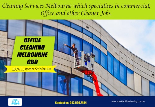 Our website : http://www.sparkleofficecleaning.com.au/office-cleaning-melbourne-cbd/  
Specialists in office cleaning use the very best equipment and products available on the market to carry out their cleaning services. The Professional Cleaning Services Flemington Melbourne companies that employ these office cleaners perform meticulous vetting procedures. They understand the importance of client security as well as sensitive company data, which is why they take every measure to ensure that the office cleaners they assign are reliable and trustworthy.   
More Links : http://www.dailymotion.com/VacateCleaningMelbourne   
https://plus.google.com/u/0/communities/104312099880084097323   
https://www.youtube.com/user/SparkleOffice/   
sparkleofficecleaning.com.au
