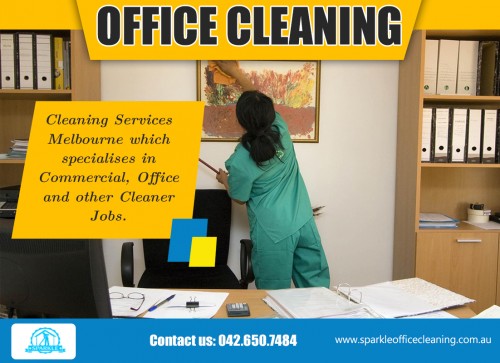 Our website : http://www.sparkleofficecleaning.com.au/office-cleaning/   
Office cleaning is one of the most important things to do as it keeps your workplace hygenic and a pleasure to be in. Many workers are spending large amounts of time in the office as we are required to work longer. Some people virtually live in the office. When your office is clean and uncluttered you feel good about your work due to the fact your environment looks,smells and is pleasant on the eye so it is wise that youy should opt for Professional Cleaning Services Jolimont Melbourne .   
More Links : https://www.youtube.com/user/SparkleOffice/videos  
https://plus.google.com/u/0/communities/114337622916782050203  
https://plus.google.com/u/0/111096165212951076567/palette  
www.sparkleofficecleaning.com.au/