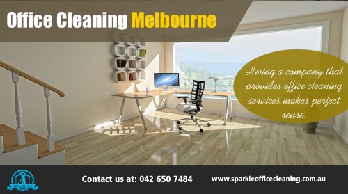 Enjoy A Smooth Commercial Office Cleaning Services Melbourne Process at http://www.sparkleofficecleaning.com.au/office-cleaning-melbourne/

Find Us here ...
https://goo.gl/maps/skwUBJPKpAU2

Our Service:
office cleaners melbourne 
office cleaning melbourne 
commercial cleaning melbourne 
commercial cleaners melbourne
commercial office cleaning melbourne
commercial cleaning services melbourne 
office cleaning companies melbourne
office cleaning services melbourne
commercial cleaning
office cleaning 
office cleaning melbourne cbd
office cleaning dandenong

There are number of benefits in hiring a Professional Office Cleaning Services Melbourne. One of the biggest perks is that you and your employees will be able to focus on running the business rather than cleaning the business. If you hire a Professional Office Cleaning Services, you won't be worry anymore to do the cleaning duties. You don't have to fix things in the office early in the morning before your customers or clients will come. 

Contact Us: 
French St, Victoria, Australia Victoria 3074
Phone: 042.650.7484
Email: melbournesparkle@gmail.com

Hours: 

Sunday
Closed

Monday, Wednesday, Saturday
8AM–6PM

Tuesday, Thursday, Friday
8AM–5PM

Social: 
http://www.alternion.com/users/officecleanings/
http://followus.com/sparkleofficecleaning
https://www.itsmyurls.com/officecleaningss
http://www.allmyfaves.com/officecleaningss/