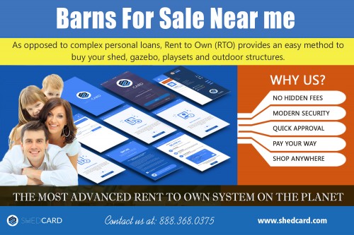 Barns For Sale Near me that give you the best in flexibility at https://www.shedcard.com  

More Links : https://www.shedcard.com/faqs/  

https://www.shedcard.com/contact/  

The even more you find out about the Barns For Sale Near me the less complicated it will be making a great option bound to offer you for long. Quality log cabins are a needs to and also the lumber made use of to create in addition to the building and construction method could determine this. You could find cheap log cabins that are just as remarkable in top quality, so don't hesitate to consider all your alternatives. Wall density, cost as well as sturdiness are likewise important factors to consider when buying a log cabin.

Find Us : https://goo.gl/maps/npVAF7KY9oy  

Social Links : 

https://twitter.com/owncdport  
https://www.instagram.com/renttoownsheds/  
https://www.pinterest.com.au/renttoownbarns/  
https://plus.google.com/113754892930894474849  
https://www.youtube.com/channel/UC88n9X2OkUWY7clkPbIgQBw