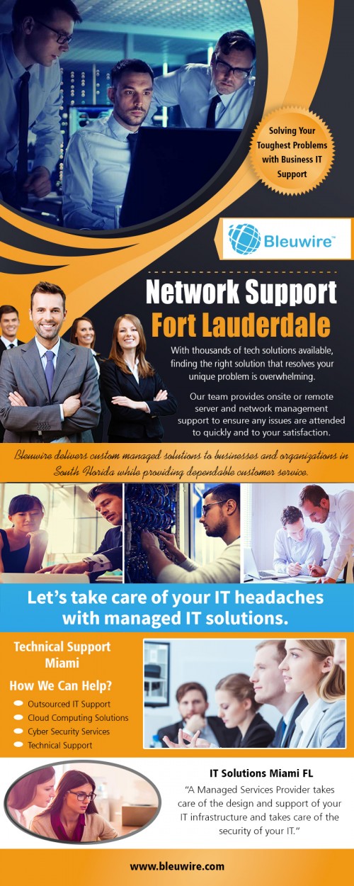 Network Support in Miami to make your business succeed at https://bleuwire.com/network-support-in-fort-lauderdale/

Find Us : https://goo.gl/maps/XNMFumDNjrL2
https://binged.it/2zCz0PJ

Business It Support : 

Dental Managed IT Services Miami
IT Services Fort Lauderdale
IT Solutions Miami FL
Managed IT Services Naples

The era of consumerization has dawned upon us. Today’s healthcare consumers demand quick, accurate, and cost-effective care delivery and a seamless omnichannel experience (social, in-person, customer care, web, and mobile) that matches with the best Dental IT Support in Miami. Healthcare organizations are continually innovating and embracing newer connected healthcare technologies and value-based care delivery models to improve patient engagement and enhance patient outcomes.

Address : 8567 Coral Way, Ste 465 Miami Florida 33155 United States

Social Links : 

https://kinja.com/itconsultantsflorida
https://bleuwire.contently.com//
https://padlet.com/MiamiITServices