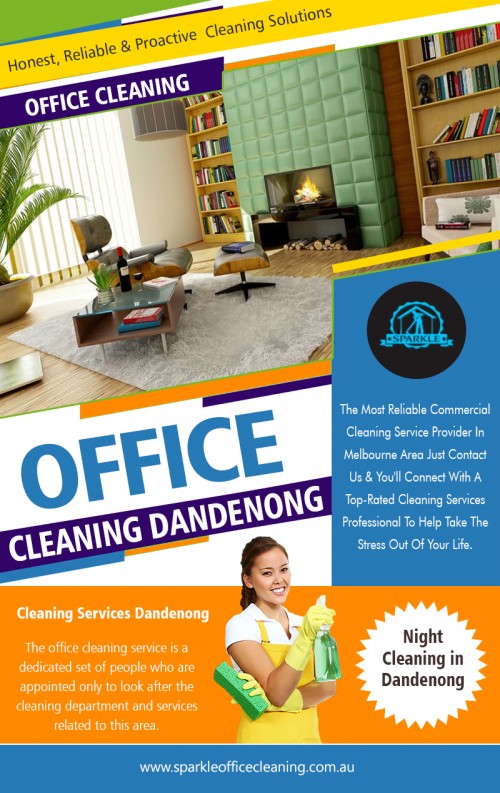 Office Cleaning Services - Keep Your Office Tidy and Organized at http://www.sparkleofficecleaning.com.au/office-cleaning-dandenong/

Service:

office cleaning dandenong
commercial cleaning dandenong south
cleaning services dandenong
night cleaning  in dandenong

Office Cleaning companies will have all the necessary cleaning equipment, skills, and knowledge required to keep your commercial space look clean and pleasant every time you enter into it. These are some of the top reasons why it is influential to hire a professional company to clean your commercial space. So, consider these reasons and hire a cleaning company today to make your office look clean and well-organized.

Contact:French St, Victoria, Australia Victoria 3074
Email:melbournesparkle@gmail.com
Phone Number:042.650.7484

Social:

http://www.alternion.com/users/officecleanings/
https://kinja.com/officecleanersmelbourne
https://remote.com/sparkleofficecleaningcleaning
https://www.pinterest.com.au/sparkleofficecleaningServices/
https://sparkleoffice.netboard.me/
https://www.diigo.com/user/sparkleoffice
https://twitter.com/Clubcleaning
https://www.behance.net/officecleaningmelb