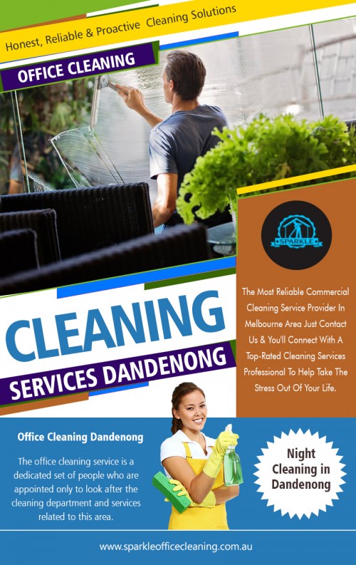 Tips in Hiring an Office Cleaning Services Melbourne at http://www.sparkleofficecleaning.com.au/

Service:

office cleaning services melbourne
office cleaning companies melbourne
office cleaners melbourne

Our specialty is keeping your commercial premises squeaky clean! After all, commercial areas need to be held as fresh as possible at all times to be free of germs and keep your customers happy and coming back time and again. A professional Office Cleaning Services Melbourne ensures that your commercial spaces are cleaned on a consistent rate. It guarantees that your offices are always clean and well-organized.

Contact:French St, Victoria, Australia Victoria 3074
Email:melbournesparkle@gmail.com
Phone Number:042.650.7484

Social:

http://www.alternion.com/users/officecleanings/
https://kinja.com/officecleanersmelbourne
https://remote.com/sparkleofficecleaningcleaning
https://www.pinterest.com.au/sparkleofficecleaningServices/
https://sparkleoffice.netboard.me/
https://www.diigo.com/user/sparkleoffice
https://twitter.com/Clubcleaning
https://www.behance.net/officecleaningmelb