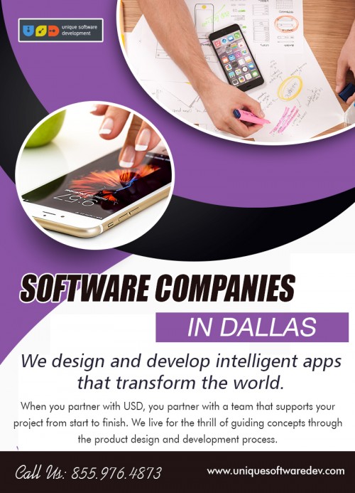 Experience the benefits with software companies in Dallas AT https://www.uniquesoftwaredev.com/services/software-development
Find Us On google Map : https://goo.gl/maps/2dXCGZ3jU4Q2
It is great to see how you've changed with only a tiny technology. The way things are now is also different in a couple of decades. Augmentation reality isn't the fact at all, but it's an awareness of virtual reality. In this guide, we are going to go over the advantages of augmented reality and the way that companies from schooling, retail, travel, and manufacturing businesses can experience these advantages with software companies in Dallas.
Social :
http://digg.com/u/Dallas3DPrinter
http://followus.com/SoftwareDevelopmentCompanies
http://gramha.com/profile/dallascompanies/5993728026

Add : 4330 N Central Expy #200, Dallas, TX 75206, USA
Call: 855.976.4873
Mail : info@uniquesoftwaredev.com

Deals In :
software development companies in dallas
software development company in dallas
software companies in dallas
software companies in dallas texas