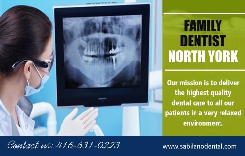 General dentistry in North York offers dental services for restorative dental care at http://sabilanodental.com/contact-us/

Service
dentist North York
General dentistry North York
Dental Implants North York
Porcelain Veneers North York

General dentistry in North York is a branch of medicine involved in the care of teeth. It focuses on the diagnosis, prevention, study and treatment of a variety of disorders and conditions of the maxillofacial areas and associated structures in the human body, as well as the oral cavity. The oral cavity is merely a medical term for the mouth.

Office: 416-631-0223
Fax: 416-631-6531
Email: drrsabilano@rogers.com

Find us-
https://goo.gl/maps/JZ7kE1sh3KD2

Social
http://www.cross.tv/profile/706243
https://followus.com/familydentistNorthYork
https://archive.org/details/@teeth_whitening_fishers
https://enetget.com/familydentistNorthYork
https://en.clubcooee.com/users/view/familydentist