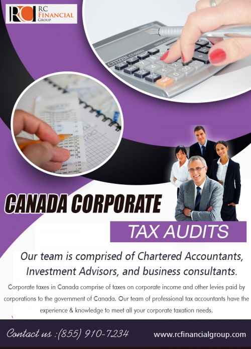 Canada Revenue Agency Tax Audits past tax owing to the government AT https://rcfinancialgroup.com/cra-tax-audit/
Find us on Google Map : https://goo.gl/maps/LHXAG1xRSU92
It is always better for you to have a brief idea about accounting as just going by what the accountant says can land you in trouble if the accountant is not of a good reputation. Always remember that it is you who will be responsible and not the accountant when it comes to errors and wrong information provided to the tax authorities. The Canada Revenue Agency Tax Audits risk-assessment system selects files to audit based on some conditions such as the potential for errors in tax returns or indications of non-compliance with tax obligations.
Social :
https://influence.co/rcfinancialgroup
https://spark.adobe.com/page/iiOGTHFqvFhK0/
https://www.reddit.com/user/vaughanaccountant/

ADDRESS — 1290 Eglinton Ave E, Mississauga, ON L4W 1K8
PHONE: +1 855–910–7234
Email: info@rcfinancialgroup.com