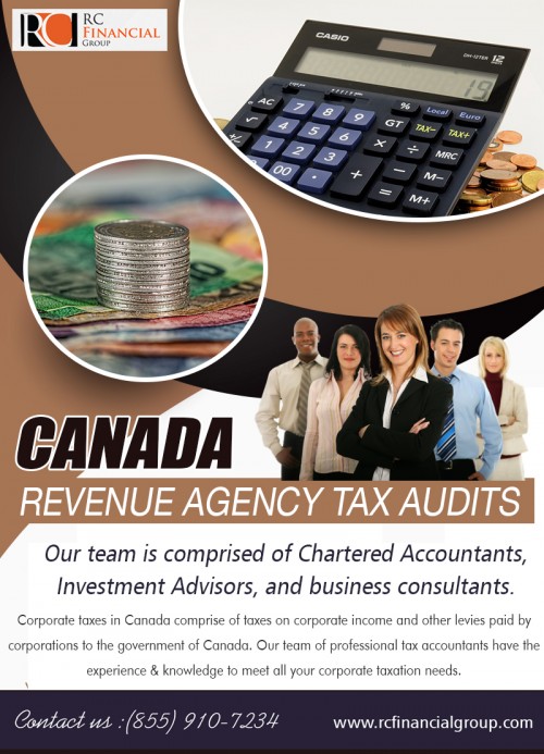 Canada Revenue Agency Tax Audits past tax owing to the government AT https://rcfinancialgroup.com/cra-tax-audit/
Find us on Google Map : https://goo.gl/maps/LHXAG1xRSU92
It is always better for you to have a brief idea about accounting as just going by what the accountant says can land you in trouble if the accountant is not of a good reputation. Always remember that it is you who will be responsible and not the accountant when it comes to errors and wrong information provided to the tax authorities. The Canada Revenue Agency Tax Audits risk-assessment system selects files to audit based on some conditions such as the potential for errors in tax returns or indications of non-compliance with tax obligations.
Social :
https://www.thinglink.com/vaughanaccount
https://www.410area.com/user/rc-financial-group#tab_Photos
https://northyorkaccountant.kinja.com/

ADDRESS — 1290 Eglinton Ave E, Mississauga, ON L4W 1K8
PHONE: +1 855–910–7234
Email: info@rcfinancialgroup.com
