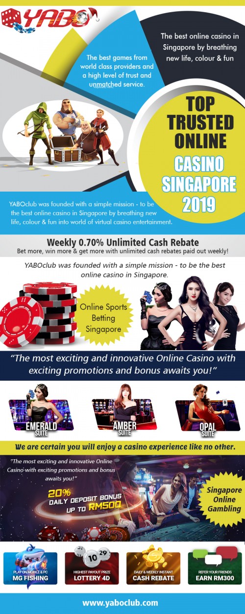 Live casino online in Singapore for free and play the ones you like best at https://yaboclub.com/sg

Service:
casino online singapore
casino singapore online
online casino singapore

The idea of online casinos fascinates people because they don't feel limited by the availability of online casinos. There is a vast variety of casinos online on the internet where people can play and win at the convenience of their own homes. This is not the same when you want to go out in the real casino because the choices are limited. Choose live casino online in Singapore that can be your best option.

Social:
https://enetget.com/jackpotmalaysia
https://www.twitch.tv/jackpotmalaysia/videos
https://www.diigo.com/profile/jackpotmalaysia
https://disqus.com/by/sportsbetmalaysia/
https://sportsbetmalaysia.netboard.me/bestonlinecasin
https://socialsocial.social/user/sportsbetmalaysia/
https://www.smore.com/3pnh9-best-online-casino-singapore
http://moovlink.com/?c=B1NQVVE6NzEyOTUxMTQ