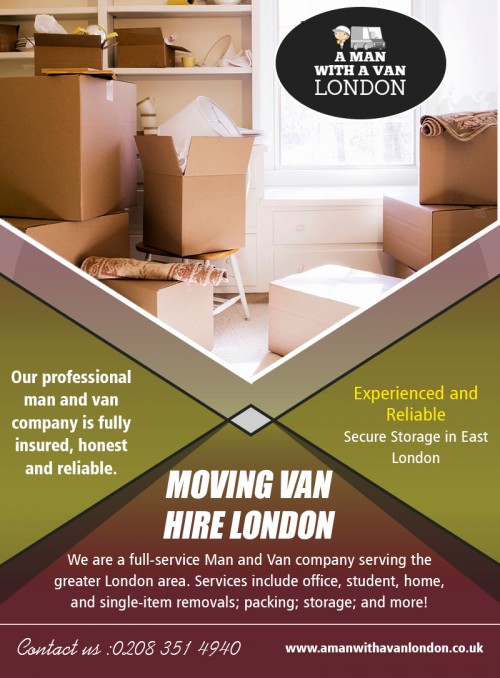 Moving Van Hire London is the most cost-effective solution AT https://www.amanwithavanlondon.co.uk/student-moving-van-hire

Find us on google Map : https://goo.gl/maps/uJgsdk4kMBL2

There are plenty of different reasons you’ll need a removals company. A number of them maybe you are going out of your house or apartment and want someone like an individual having a van to assist with moving your property. Or you may be redecorating your home and need a trailer and guy haul off the old furniture. It doesn’t require a lot of automobile capability to get rid of old furniture, so the Moving Van Hire London may be perfectly acceptable for this specific job.

Address-  5 Blydon House, 33 Chaseville Park Road, London, LND, GB, N21 1PQ 
Contact Us : 020 8351 4940 
Mail : steve@amanwithavanlondon.co.uk , info@amanwithavanlondon.co.uk

Our Profile: https://www.imgpaste.net/user/amanwithavan

More Images : 

https://www.imgpaste.net/image/bAWQi
https://www.imgpaste.net/image/bAuNP
https://www.imgpaste.net/image/bA6BI
https://www.imgpaste.net/image/bAG44