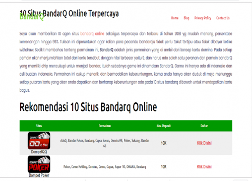 Is in addition the best choice for this region. You don't simply satisfy one bandarq online Web betting club in any case divides, different more 

diminutive estimated 

Web wagering establishments. 
#bandarq #bandarqonline #bandarqterpercaya

Web:http://bandarq.games/