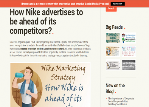 Advancing your nike publicizes basically isn't simple. It's difficult to various all alone from the bacground sound. We are exposed to for all intents and purposes 4000 promotions per day. You're incredibly doubtlessly educating without anyone else that number doesn't generally feel fitting. 
#nikeadvertises #NikeMarketingStrategy

Web: http://www.ramnathjk.com/advertising/nike-marketing-strategy-how-nike-does-it