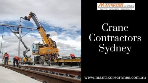 We are affordable small & mobile crane contractors sydney. We provide safe and reliable cranes of all types for sale and hire for construction sites. For affordable priced crane rental services, contact us today.
Source:  https://mantikorecranes.com.au/