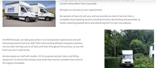 The packers and movers market can be full with some 'free' or possibly 'man with vehicle Manchester' virtuosos. These sorts related with right now connection affiliations give their relationship in a predominant than customary retail cost of which talented together with strong packers and movers could very well clearly not mastermind. 

#houseclearances #houseclearancesmanchester #housemoves #manwithvanmanchester #moversinmanchester #moversmanchester 

Web: https://amsremovals.co.uk/