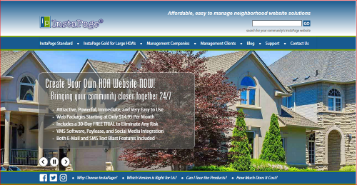 For over 20 years communities across America have been using InstaPage® to provide attractive and highly functional Hoa website templates services for their residents. 

Serving thousands of neighborhoods nationwide and overseas, InstaPage® is one of the community management industry's leading providers of homeowners association website solutions - and the lowest priced and easiest to manage of the industry's proven leaders.Our products are tested and warrantied on all current browsers and platforms, including popular tablets and smartphones. They are also integrated with online payment processing by Paylease, the popular VMS property management software, and social media such as Facebook and Twitter.

#hoawebsite #homeownersassociationwebsite #hoawebsitetemplates #hoawebsitedesign #builderwebsite #hoawebsitesoftware

Web:- https://www.instapage.org/