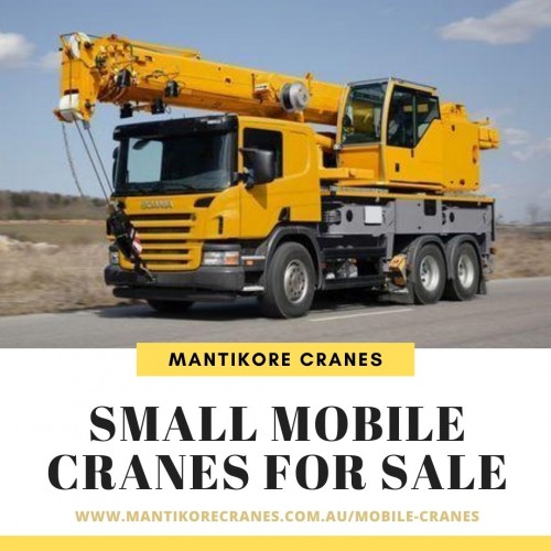 Are you searching for small mobile cranes for sale in Sydney?  Your search ends here and you are in the right place. Over 20 years of industry experience in the wet and dry hire of tower cranes and providing mobile cranes.  Our Crane is highly being used at construction sites to make the entire work stress-free and increase productivity. So Mantikore Cranes are one of the best companies which provide high-quality Cranes with Competitive Price. Our cranes and personnel are suitably skilled and experienced to overcome all kinds of crane challenges. Mantikore cranes are offering you the mobile, tower, self-erecting, and electric luffing cranes. Ranging from small to large projects we have a crane to meet your needs.  Hire now: 1300626845. For information email at info@mantikorecranes.com.au.  The opening hours is Monday to Friday from 7 am to 7 pm.

Website:  https://mantikorecranes.com.au/mobile-cranes/

Follow us on our Social accounts:
Facebook
https://www.facebook.com/pg/Mantikore-Cranes-108601277292157/about/?ref=page_internal
Instagram
https://www.instagram.com/mantikorecranes/
Twitter
https://twitter.com/MantikoreC