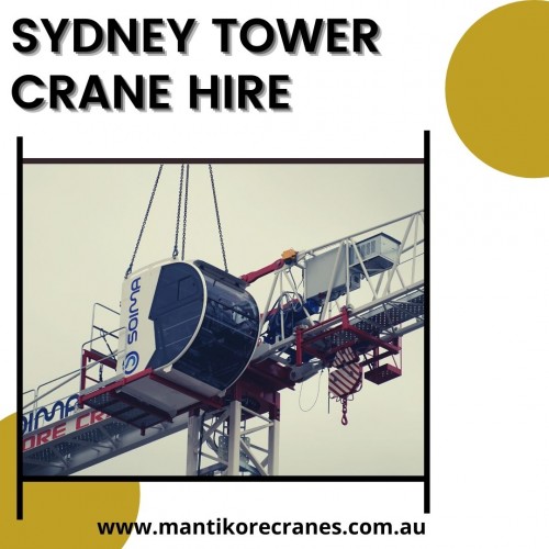 Are you searching for affordable Sydney tower crane hire services? Your search ends here and you are in the right place. Mantikore cranes are offering you the tower cranes, mobile cranes, self-erecting, and electric luffing cranes. Our professionals will provide you the effective solutions and reliable services that can help you to solve technical problems that might occur sometimes. Tower crane is mostly used as a crane in the world. So Mantikore cranes are one of the best companies which provide high-quality tower Crane with Competitive Price. Hire now: 1300626845 and drop your requirement on info@mantikorecranes.com.au.

Website:  https://mantikorecranes.com.au/

Email:   info@mantikorecranes.com.au
Address:  PO BOX 135 Cobbitty NSW, 2570 Australia
Opening Hours:  Monday to Friday from 7 am to7 pm

Follow us on our Social accounts:
•	Facebook
https://www.facebook.com/pg/Mantikore-Cranes-108601277292157/about/?ref=page_internal
•	Instagram
https://www.instagram.com/mantikorecranes/
•	Twitter
https://twitter.com/MantikoreC