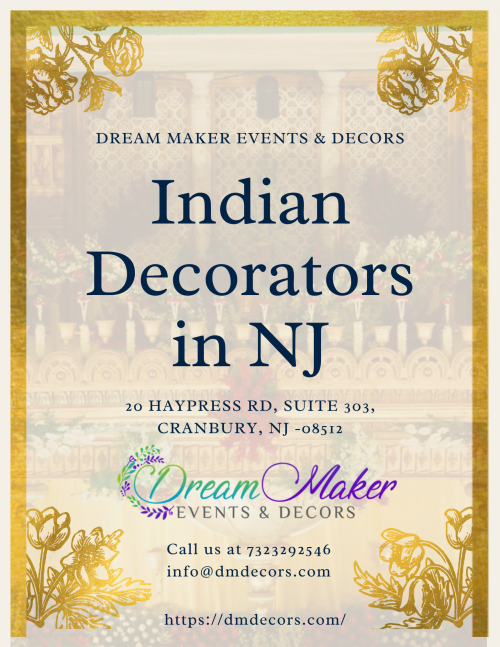 Make your wedding memorable with well decorated mandaps, fresh flowers hanging all around, and add happiness to your life with the best Indian Decorator Edison with Dream Maker Events and Decor.
