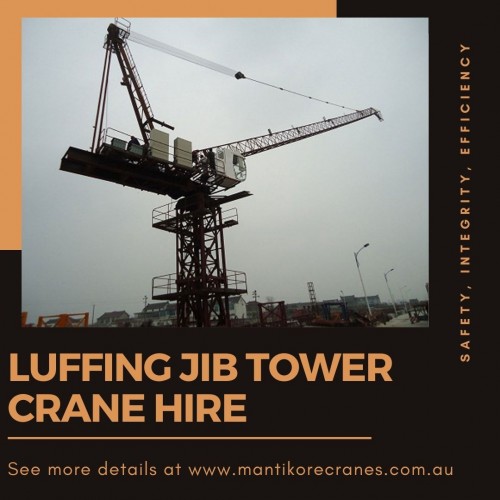 Looking for the best luffing jib tower crane hire company in Sydney. We provide all aspects of crane hire services for the construction industry. We have years of experience in the industry, which has enabled us to provide our customers with a range of services including mobile cranes, tower cranes, self-erecting, and electric luffing cranes for hire. We do all the diligent work for you. We provide cost-effective solutions to the lifting needs of our clients. Mantikore cranes provide industry-leading warranty terms on products. Whichever crane you can be assured it is the most viable to get the job done. Call at 1300 626 845 to hire cranes.  

Visit our website:https://mantikorecranes.com.au/