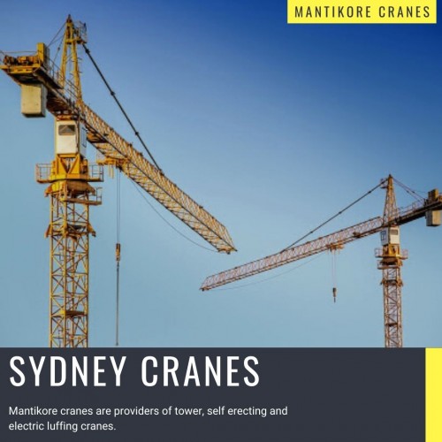 Mantikore cranes are Sydney cranes labour providers supplying our clients with reliable and experienced Tower crane operators, dogman and riggers. Our cranes and personnel are suitably skilled and experienced to overcome all kinds of crane challenges. Ranging from small to large projects we have a crane to meet your needs. We are committed to completing all projects safely, efficiently, on budget and on-time. We also provide buyback options once your crane has completed your project.We have more than 20 years of experience working in the crane hire industries in Australia. We assure you that you will receive the best crane hire services.  Cranes available for sale or hire to the construction sector. Experienced operators and personnel are available for short- or long-term assignments. For more information visit our site today. Book Consultation:  1300626845

Visit our Website:  https://mantikorecranes.com.au/
