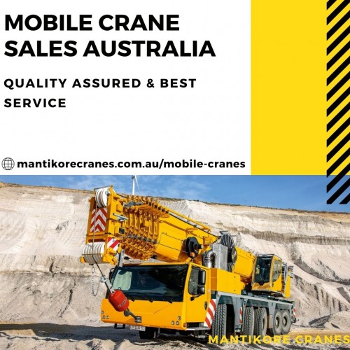 If you are looking for a mobile crane sales Australia? Get a platform to buy crane hire rates Sydney.  Mantikore cranes offer outstanding Mobile Crane, servicing CBD and outer regions such as Blue Mountains, Central Coast, Wollongong and regional NSW.  If you are looking for a prompt and professional Crane Hire Service, then simply contact us! Whether its domestic housing market or large complex construction, we have the fleet. Our variety of machines range from Mini Crawlers, Pick & Carry (Franna type) including All Terrain Cranes large and small. Also get effective solutions for any requirements of your projects for the best price & service, contact us at:  


•	Website: https://mantikorecranes.com.au/mobile-cranes/
•	Phone: 1300626845
•	Address:  PO BOX 135 Cobbitty NSW, 2570 Australia
•	Email:  info@mantikorecranes.com.au 
•	Opening Hours:  Monday to Friday from 7 am to 7 pm