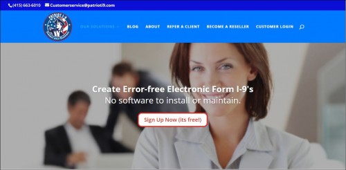 It is a Best Paperless I-9 E-Verify contractors and 9 Compliance software. We provide an easy-to-use, form wizard, that guides you step-by-step in filling out the Form I-9. 

https://patrioti9.com/

We take the complex I-9 process and simplify it while ensuring you are fully compliant.Patriot I-9 is an electronic or paperless, Form I-9 management software which enables signing, management and storage of I-9 records.   Our easy-to-use software simplifies Form I-9 completion and is integrated with E-Verify. Patriot I-9 guides users through every step of the process and prompts them to make corrections at the time errors occur.  It is virtually impossible to make an error!Best of all, our software is web-based.  So there is not software to install, upgrade and maintain.

#i9forcontractors #electronici9software #FederalContractorSolutions #PaperlessI-9E-Verify #E-VerifyServices #Error-freeElectronicFormI-9 #ElectronicFormI-9Compliance #everifyemployeragent #advantagesolutionspayroll #i9management #i9documentation #electronicformsllc #everifyloginemployers FormI-9managementsoftware #ElectronicFormI9ComplianceSoftware #I-9ManagementSystem #E-VerifyCompany #I-9Management&E-Verify #FederalContractorSolution #PatriotI-9Solution #bestE-VerifySolution