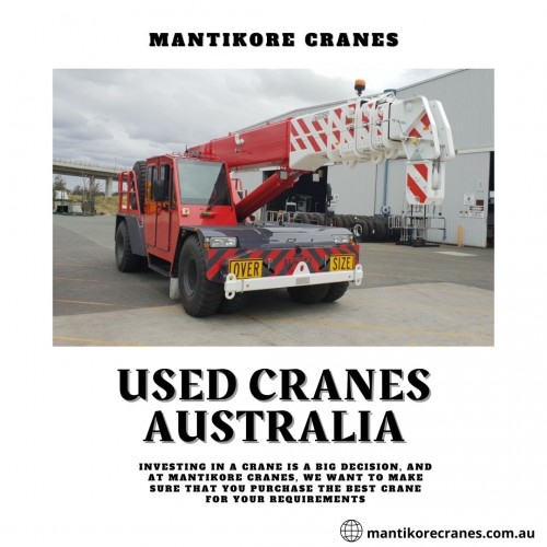 Looking For used cranes Australia? Mantikore Cranes offer high-quality equipment and machinery with excellent customer service at an affordable cost. Our Crane is highly being used at construction sites to make the entire work stress-free and increase productivity.  Over 20 years of industry experience in the wet and dry hire of tower cranes and providing mobile cranes. We provide all aspects of mobile or tower crane hire services for the construction industry. Our cranes are regularly maintained and serviced, and we take pride in giving our customers a first-class experience. Also providing other crane services like Mobile cranes, self-erecting cranes, Electric Luffing, etc. To know more visit our site: https://mantikorecranes.com.au/