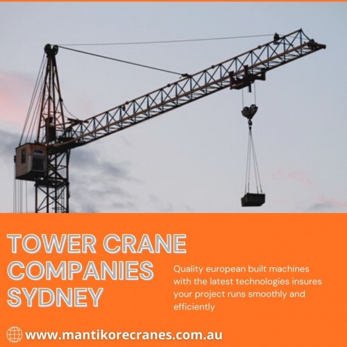 Mantikore Cranes is the best tower crane companies Sydney and provider of supplying our clients with reliable and experienced Tower crane operators, dogman, and riggers. Our cranes and personnel are suitably skilled and experienced to overcome all kinds of crane challenges. Ranging from small to large projects we have a crane to meet your needs. We are committed to completing all projects safely, efficiently, on budget, and on time. We also provide buyback options once your crane has completed your project. We have more than 29 years of experience working in the crane hire industries in Australia. We assure you that you will receive the best crane hire services. Cranes available for sale or hire to the construction sector. Cranes we provide are Tower Crane, Mobile Cranes, Self-Erecting cranes, Electric Luffing cranes, etc. Experienced operators and personnel are available for short- or long-term assignments. For more information, visit our site today: https://mantikorecranes.com.au/. Book Consultation: 1300626845