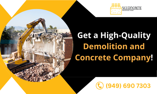 If you’re looking for a demolition and concrete company in San Diego? You’ve come to the right place. SC Concrete can handle all of your concrete demolition needs. We are experience and top-of-the-line equipment, you can trust our crew to demolish your concrete features in a timely manner. Contact us today!