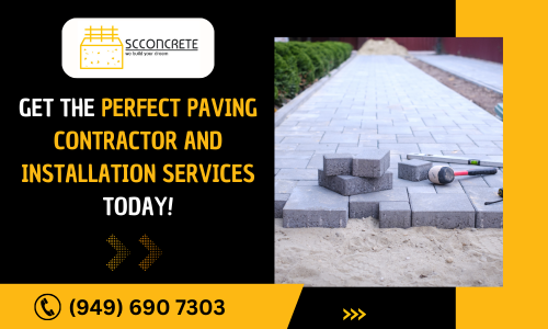 Turn your outdoor space with an expert paving contractor and installation in San Diego! SC Concrete super-trained professionals specialize in top-notch installations, delivering durable and stylish solutions tailored to your needs. Enhance curb appeal and elevate your property's aesthetics with our reliable, affordable, and precision-driven paving services. Drop a quote today!