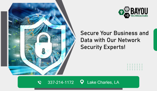 Protect your digital assets with our reliable network security in Lake Charles, Louisiana. Safeguard your sensitive information and defend against cyber threats with our expert team of professionals. From risk assessment to implementation, we provide comprehensive network security services tailored to your business needs. Ensure peace of mind and data protection with our trusted solutions. Get in touch Bayou Technologies, LLC!