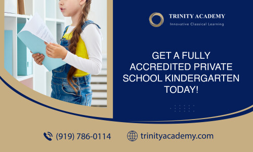 Our expert private school kindergarten in Raleigh has a rich history of decades of academic excellence rooted in the Christian Faith. Our close congregation of families, educators, and staff are committed to quality teaching, in a safe and nurturing atmosphere. Trinity Academy graduates are empowered as engaged citizens and leaders, skillfully communicating and advocating for themselves and others.