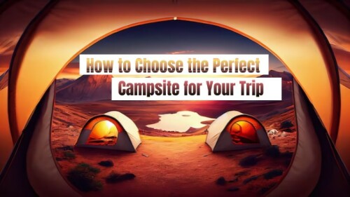 how to choose the perfect campsite for your trip